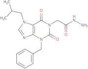 2-[3-Benzyl-7-(2-methylpropyl)-2,6-dioxo-2,3,6,7-tetrahydro-1H-purin-1-yl]acetohydrazide