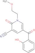 5-(2-Hydroxybenzoyl)-1-(2-methoxyethyl)-2-oxo-1,2-dihydropyridine-3-carbonitrile