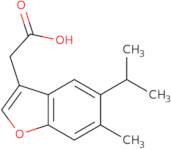 2-[6-Methyl-5-(propan-2-yl)-1-benzofuran-3-yl]acetic acid