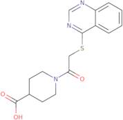 1-[2-(Quinazolin-4-ylsulfanyl)acetyl]piperidine-4-carboxylic acid