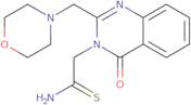 2-[2-(Morpholin-4-ylmethyl)-4-oxo-3,4-dihydroquinazolin-3-yl]ethanethioamide