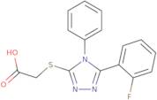 2-{[5-(2-Fluorophenyl)-4-phenyl-4H-1,2,4-triazol-3-yl]sulfanyl}acetic acid