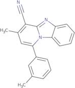 11-Methyl-13-(3-methylphenyl)-1,8-diazatricyclo[7.4.0.0,2,7]trideca-2,4,6,8,10,12-hexaene-10-carbo…