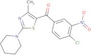 1-[5-(4-Chloro-3-nitrobenzoyl)-4-methyl-1,3-thiazol-2-yl]piperidine