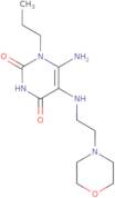 6-Amino-5-{[2-(morpholin-4-yl)ethyl]amino}-1-propyl-1,2,3,4-tetrahydropyrimidine-2,4-dione