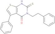 5-Phenyl-3-(2-phenylethyl)-2-sulfanyl-3H,4H-thieno[2,3-d]pyrimidin-4-one