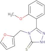 4-(2-Furylmethyl)-5-(2-methoxyphenyl)-4H-1,2,4-triazole-3-thiol