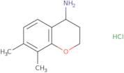(4R)-7,8-Dimethyl-3,4-dihydro-2H-1-benzopyran-4-amine hydrochloride