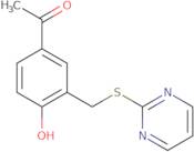 1-{4-Hydroxy-3-[(pyrimidin-2-ylsulfanyl)methyl]phenyl}ethan-1-one
