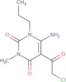 6-Amino-5-(2-chloroacetyl)-3-methyl-1-propyl-1,2,3,4-tetrahydropyrimidine-2,4-dione