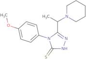 4-(4-Methoxyphenyl)-5-[1-(piperidin-1-yl)ethyl]-4H-1,2,4-triazole-3-thiol