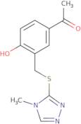 1-(4-Hydroxy-3-{[(4-methyl-4H-1,2,4-triazol-3-yl)sulfanyl]methyl}phenyl)ethan-1-one