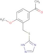 1-{4-Methoxy-3-[(4H-1,2,4-triazol-3-ylsulfanyl)methyl]phenyl}ethan-1-one