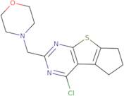 12-Chloro-10-(morpholin-4-ylmethyl)-7-thia-9,11-diazatricyclo[6.4.0.0,2,6]dodeca-1(12),2(6),8,10-t…