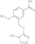 1-(4-Methoxy-3-{[(4-methyl-4H-1,2,4-triazol-3-yl)sulfanyl]methyl}phenyl)ethan-1-one