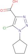 5-Chloro-1-cyclopentyl-1H-1,2,3-triazole-4-carboxylic acid