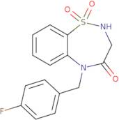 5-(4-Fluorobenzyl)-2,3-dihydro-1,2,5-benzothiadiazepin-4(5H)-one 1,1-dioxide