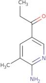 1-(6-Amino-5-methylpyridin-3-yl)propan-1-one