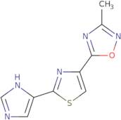 5-[2-(1H-Imidazol-4-yl)-1,3-thiazol-4-yl]-3-methyl-1,2,4-oxadiazole