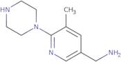 (5-Methyl-6-(piperazin-1-yl)pyridin-3-yl)methanamine