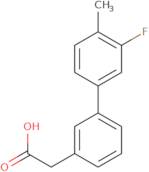 [3-(3-Fluoro-4-methylphenyl)phenyl]acetic acid