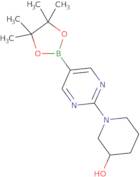 1-[5-(Tetramethyl-1,3,2-dioxaborolan-2-yl)pyrimidin-2-yl]piperidin-3-ol