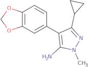 4-(1,3-Dioxaindan-5-yl)-5-cyclopropyl-2-methyl-2,3-dihydro-1H-pyrazol-3-imine