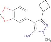 4-(1,3-Dioxaindan-5-yl)-5-cyclobutyl-2-methyl-2,3-dihydro-1H-pyrazol-3-imine