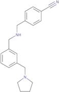 4-[({[3-(Pyrrolidin-1-ylmethyl)phenyl]methyl}amino)methyl]benzonitrile