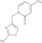 4-Methyl-1-[(2-methyl-1,3-thiazol-4-yl)methyl]-1,2-dihydropyridin-2-one