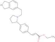 (E)-Ethyl 3-(4-(1-(2-(isoindolin-5-yl)ethyl)pyrrolidin-2-yl)phenyl)acrylate