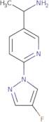 1-[6-(4-Fluoropyrazol-1-yl)pyridin-3-yl]ethanamine