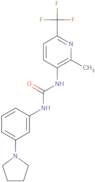 N-[2-Methyl-6-(trifluoromethyl)pyridin-3-yl]-N'-(3-pyrrolidin-1-ylphenyl)urea