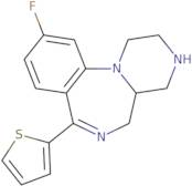 10-Fluoro-7-Thiophen-2-Yl-1,2,3,4,4a,5-Hexahydropyrazino[1,2-a][1,4]Benzodiazepine