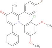 2-(4-Fluorophenyl)-1-(2-chloro-3,5-dimethoxyphenyl)-3-methyl-6-phenyl-4(1H)-pyridinone