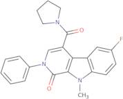 6-Fluoro-9-Methyl-2-Phenyl-4-(1-Pyrrolidinylcarbonyl)-2,9-Dihydro-1H-β-Carbolin-1-One