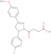 4-[5-(4-Fluoro-phenyl)-3-(4-methoxy-phenyl)-4,5-dihydro-pyrazol-1-yl]-4-oxo-butyric acid