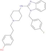 4-(2-(4-((1-((4-Fluorophenyl)methyl)-1H-benzimidazol-2-yl)amino)-1-piperidinyl)ethyl)-phenol