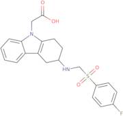 (3-{[(4-Fluorophenyl)sulfonyl](methyl)amino}-1,2,3,4-tetrahydro-9H-carbazol-9-yl)acetic acid