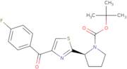 (2S)-2-[4-(4-Fluorobenzoyl)-2-thiazolyl]-1-pyrrolidinecarboxylic acid 1,1-dimethylethyl ester