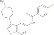 4-Fluoro-N-(3-(1-methylpiperidin-4-yl)-1H-indol-5-yl)benzamide hydrochloride