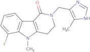 6-Fluoro-5-Methyl-2-[(5-Methyl-1H-Imidazol-4-Yl)Methyl]-2,3,4,5-Tetrahydro-1H-Pyrido[4,3-b]Indol-1-One