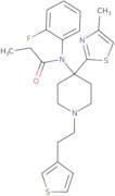 N-(2-Fluorophenyl)-N-[4-(4-Methyl-1,3-Thiazol-2-Yl)-1-(2-Thiophen-3-Ylethyl)Piperidin-4-Yl]Propana…