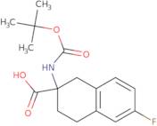 6-Fluoro-2-({[(2-methyl-2-propanyl)oxy]carbonyl}amino)-1,2,3,4-tetrahydro-2-naphthalenecarboxyli...