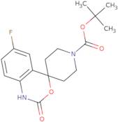 6-Fluoro-1,2-dihydro-2-oxospiro[4H-3,1-benzoxazine-4,4'-piperidine]-1'-carboxylic acid tert-butyl …