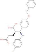 (2R)-2-[(S)-[(4-Fluorophenyl)amino][4-(phenylmethoxy)phenyl]methyl]pentanedioic acid