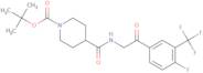 4-[[[2-[4-Fluoro-3-(trifluoromethyl)phenyl]-2-oxoethyl]amino]carbonyl]-1-piperidinecarboxylic ac...