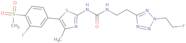 N-[2-[2-(2-Fluoroethyl)-2H-tetrazol-5-yl]ethyl]-N'-[5-[3-fluoro-4-(methylsulfonyl)phenyl]-4-methyl-2-thiazolyl]urea
