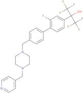 2-Fluoro-4'-[[4-(4-pyridinylmethyl)-1-piperazinyl]methyl]-alpha,alpha-bis(trifluoromethyl)-[1,1'-biphenyl]-4-methanol