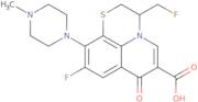 9-Fluoro-3-(Fluoromethyl)-2,3-Dihydro-10-(4-Methyl-1-Piperazinyl)-7-Oxo-7H-Pyrido(1,2,3-de)-1,4-...